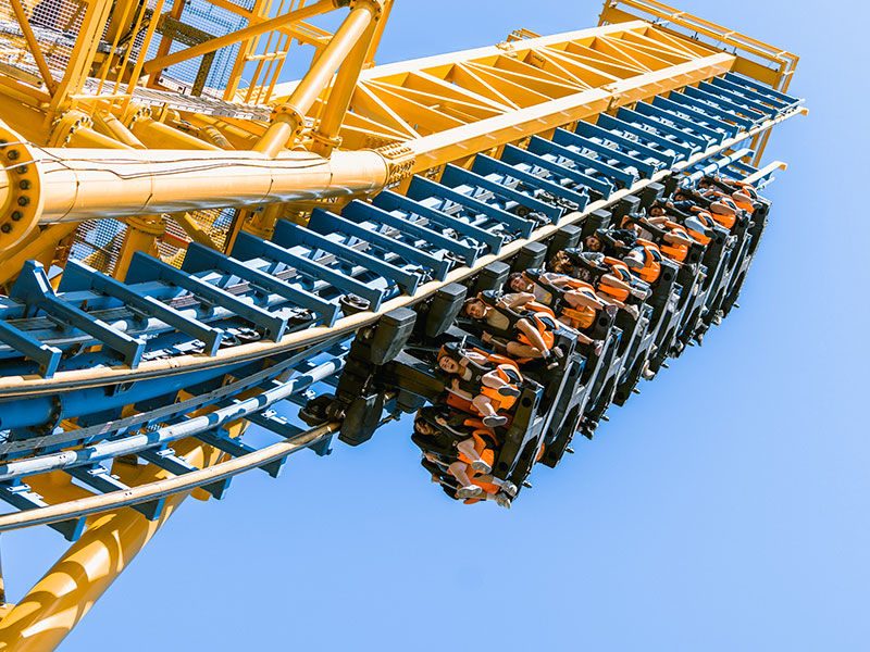 Stunt Fall at Parque Warner Madrid