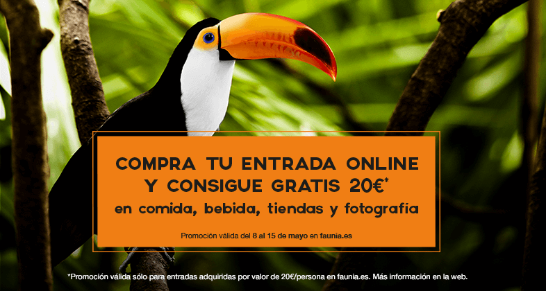 Promoción Faunia 20€X20€