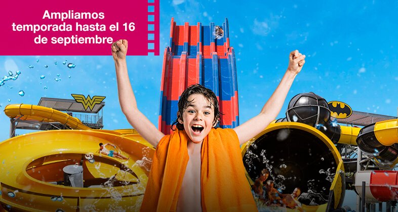 Parque Warner Beach abierto hasta el 16 de septiembre.