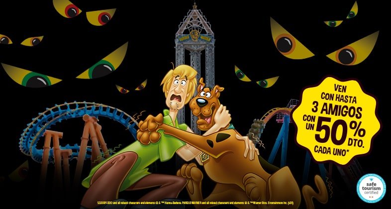 En Halloween ¡Entradas al 50% para amigos de titulares de Bono Parques 2020 y 2021! 