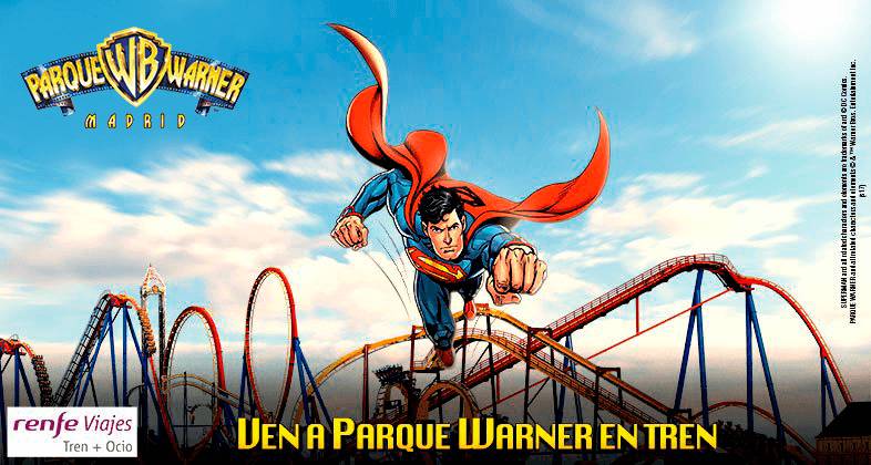 Parque Warner y Renfe lanzan una oferta de Tren + Entradas