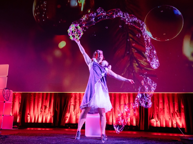 Bubble ChristmasParque Warner Madrid