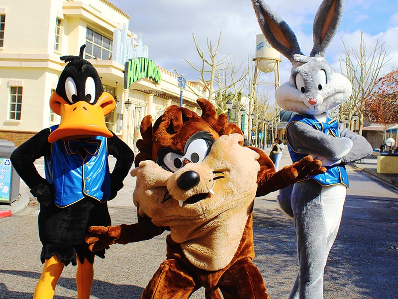 Looney Tunes Meet Greet Festival Shows Parque Warner Madrid main